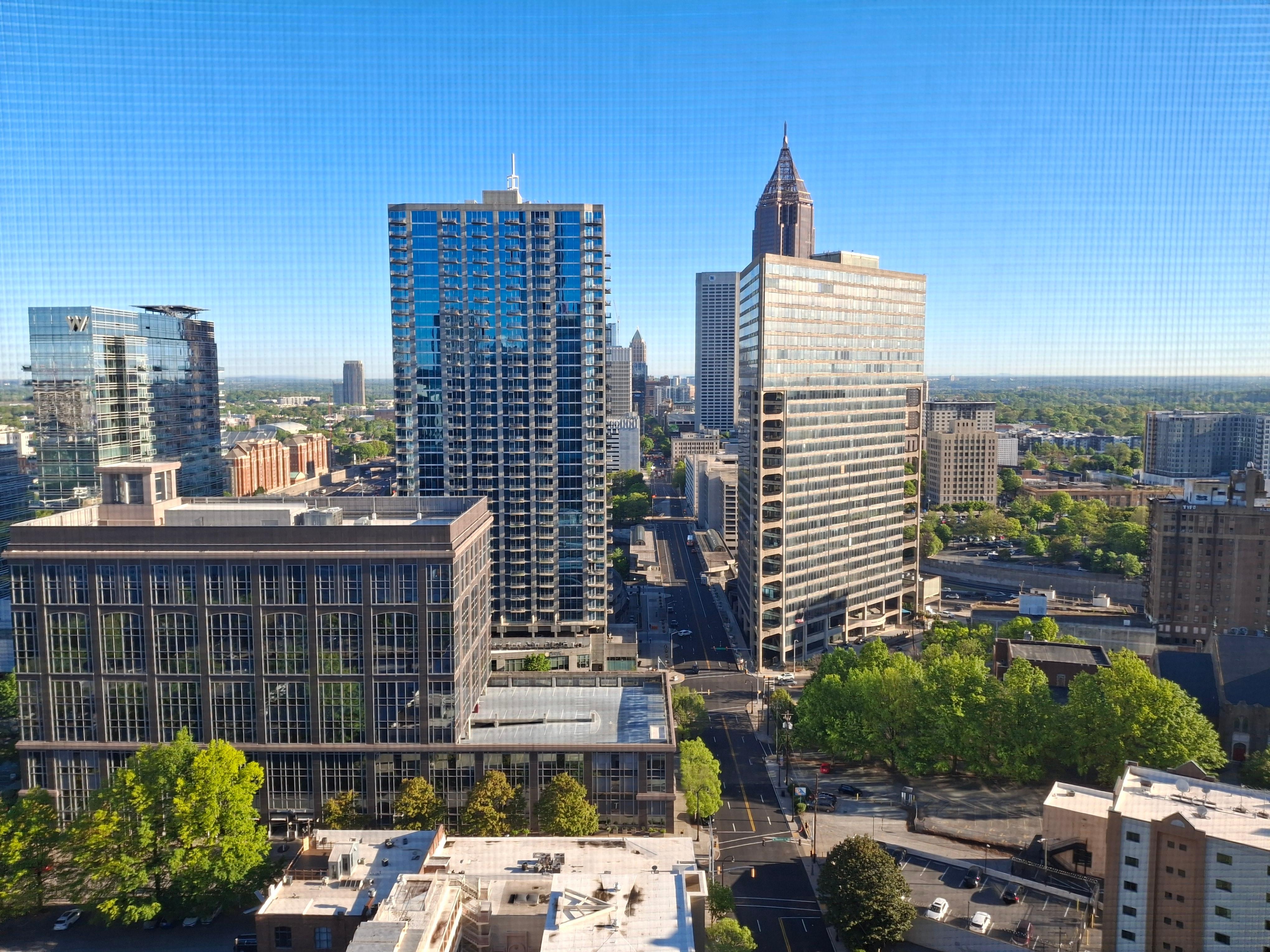 Day view from the balcony. 
