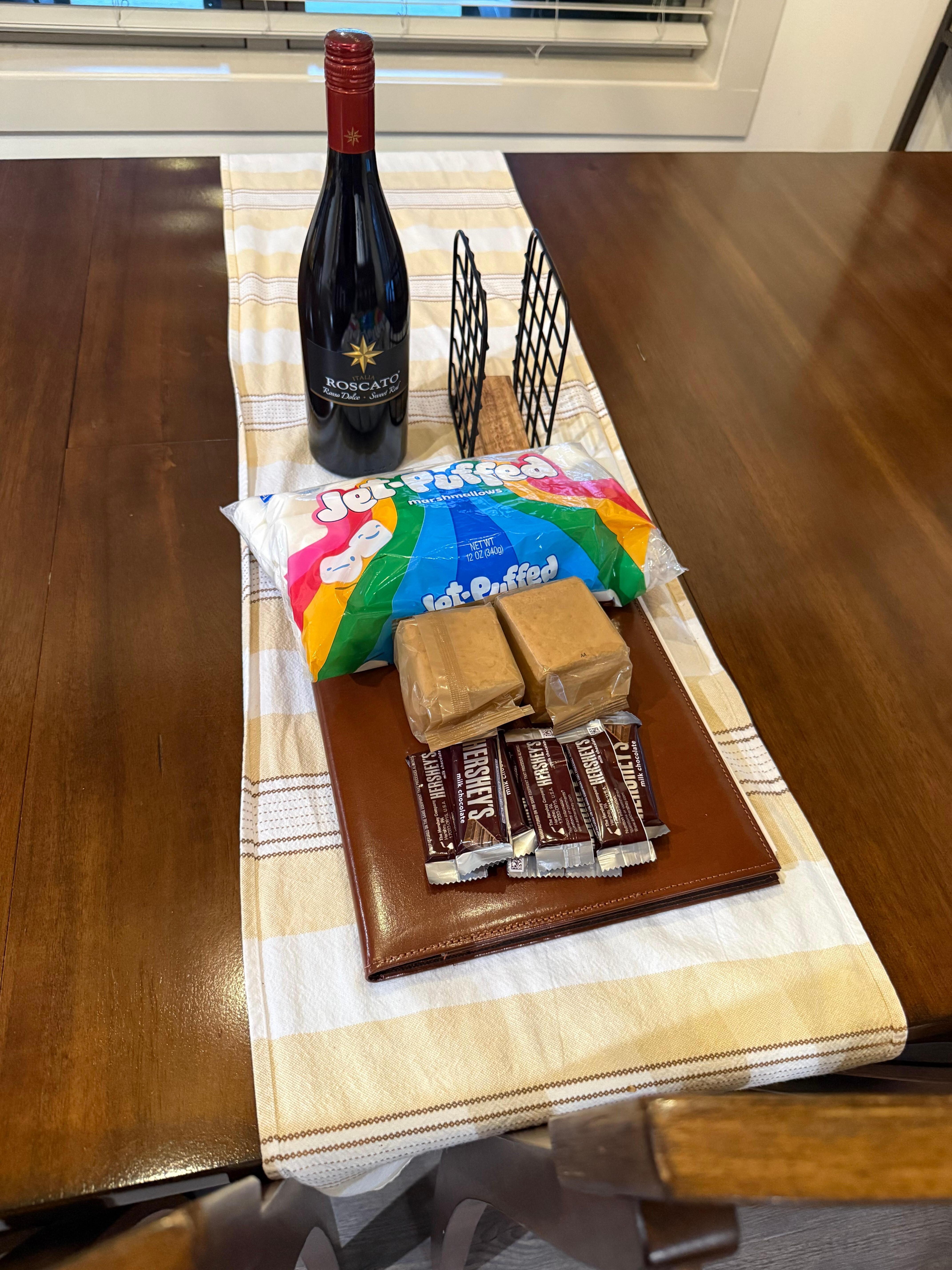 Welcome kit on table