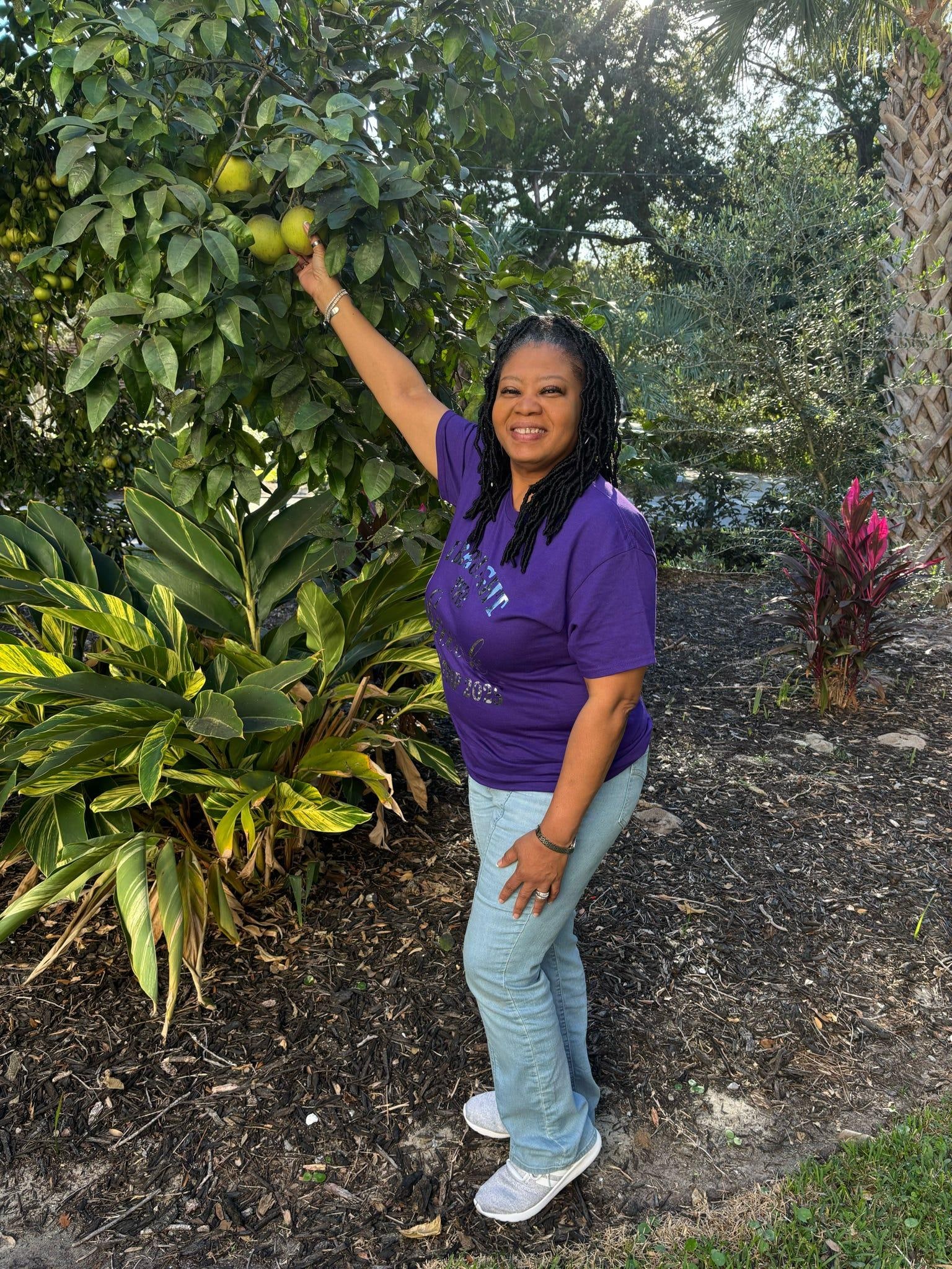 Beautiful fruit trees on the property