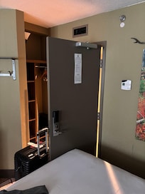 Door hits bed