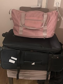 How i kept my bag at door to feel safe .could hear dragging of chair from another room too