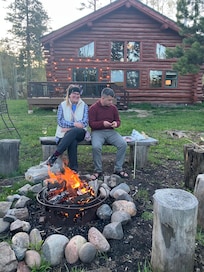 Weather cleared enough to enjoy the fire pit.