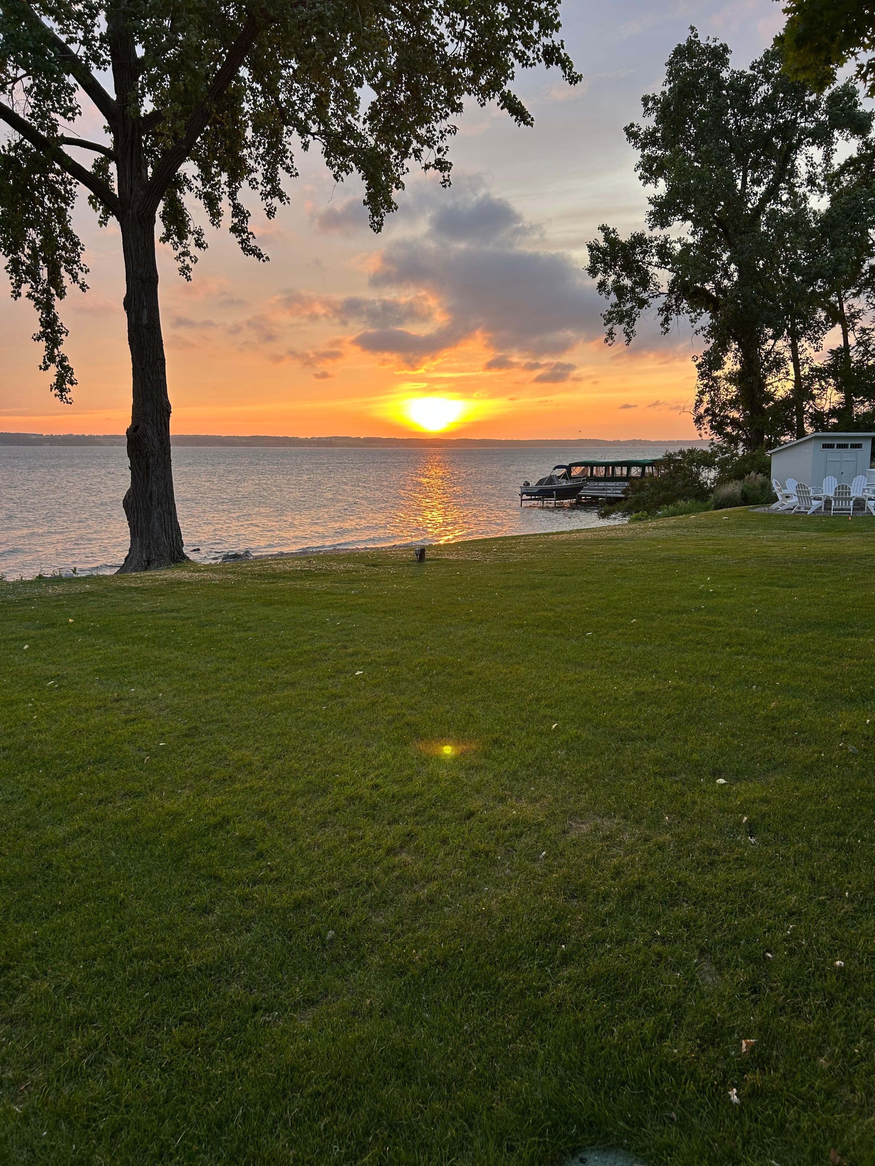 Sunset over Lake Cayuga
