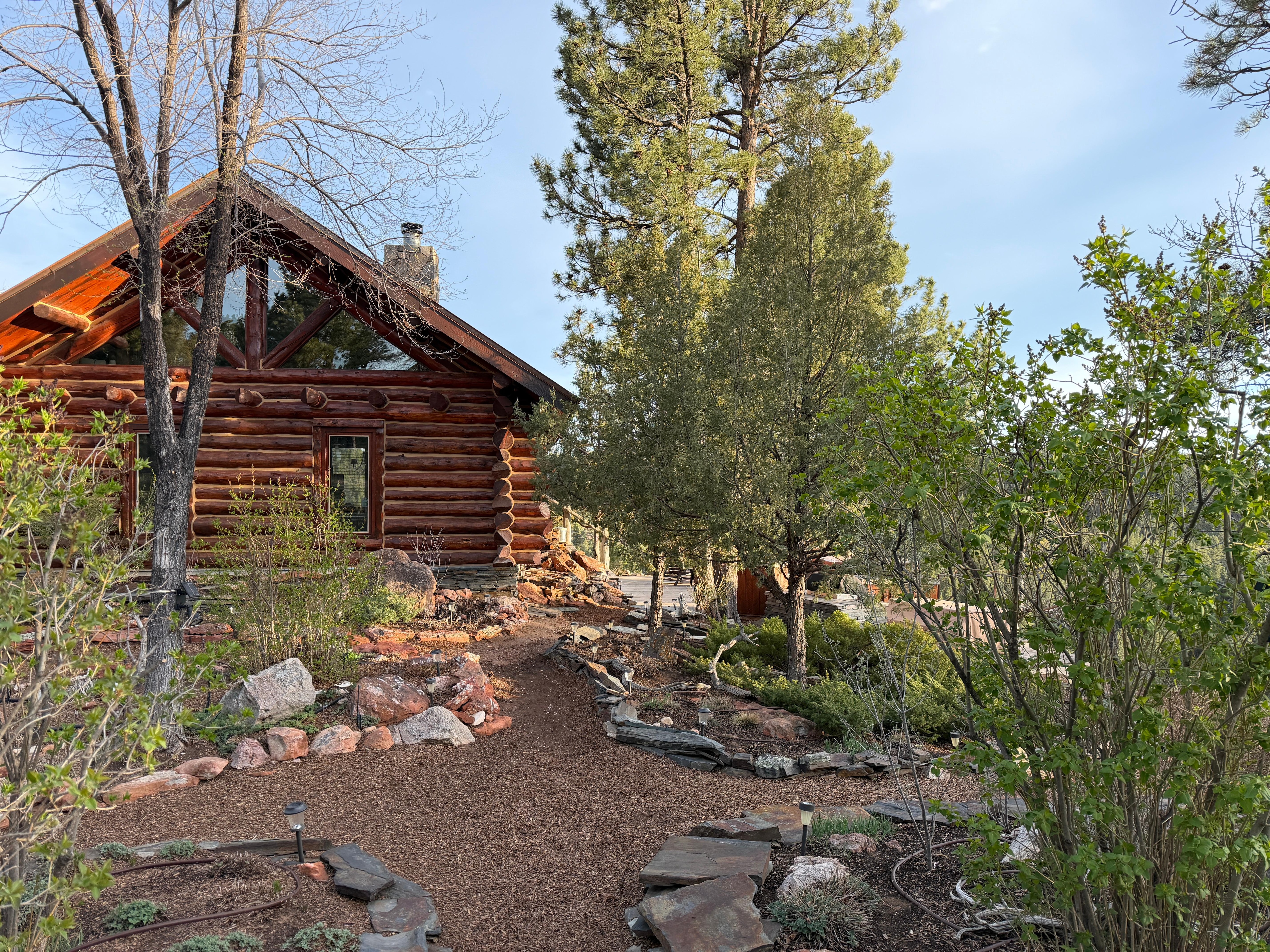 The view when you pull into the driveway.