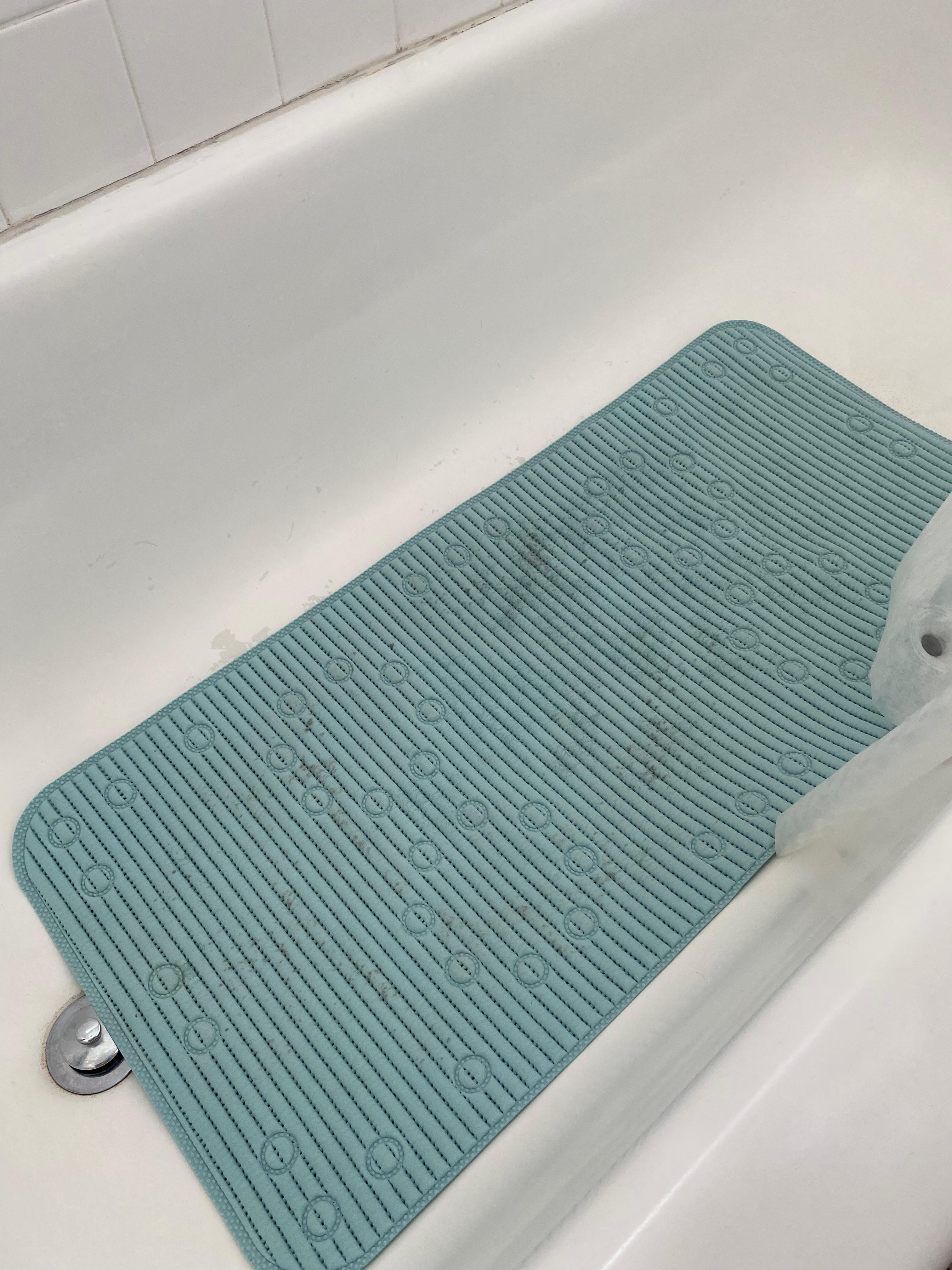 Without using shower the bathmat was soiled. Did not use shower either.