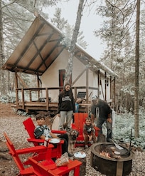 Family time at North Shore Camping Co on Father's Day.
