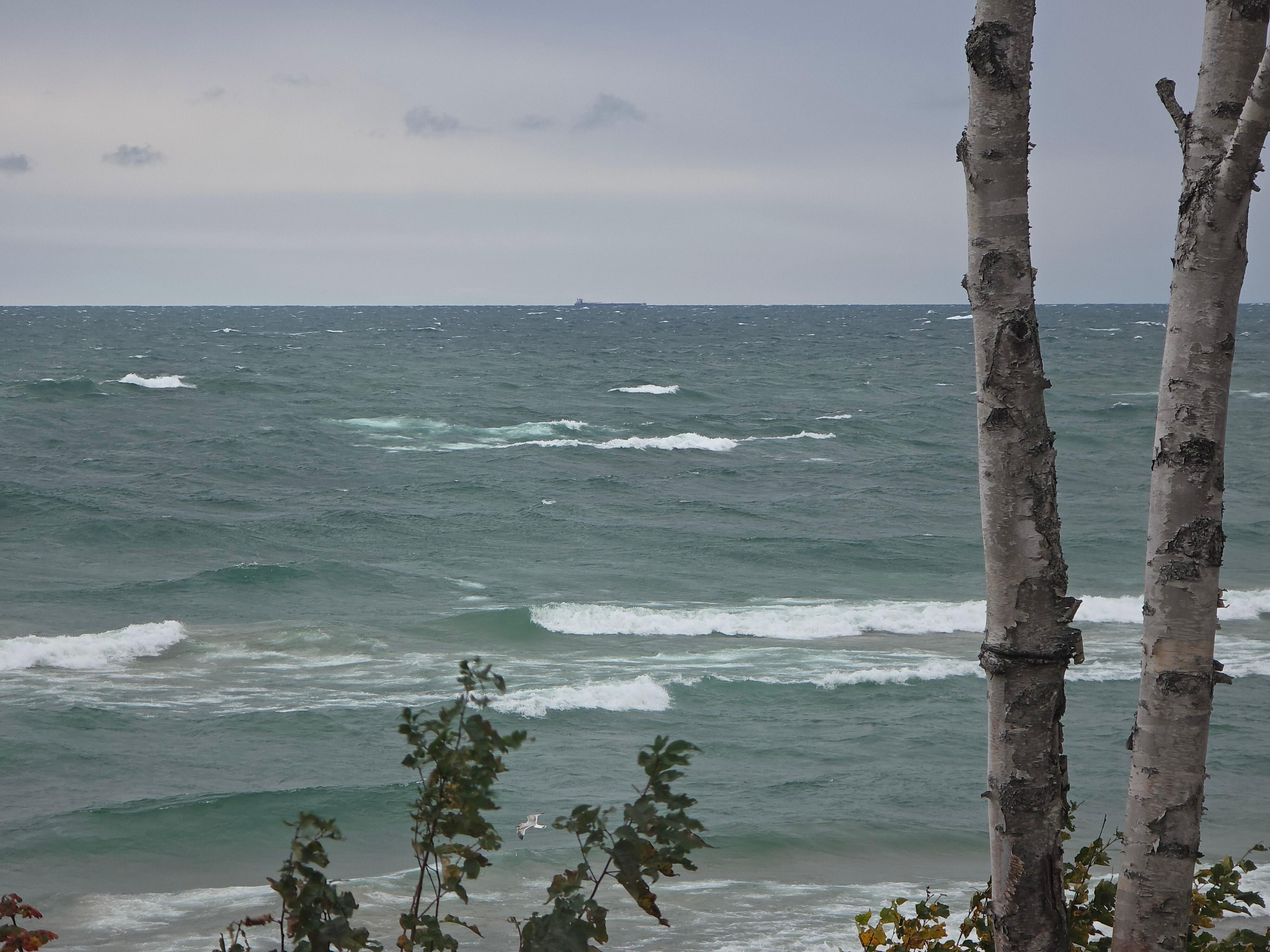 Beautiful view even in the 30 mph winds. 