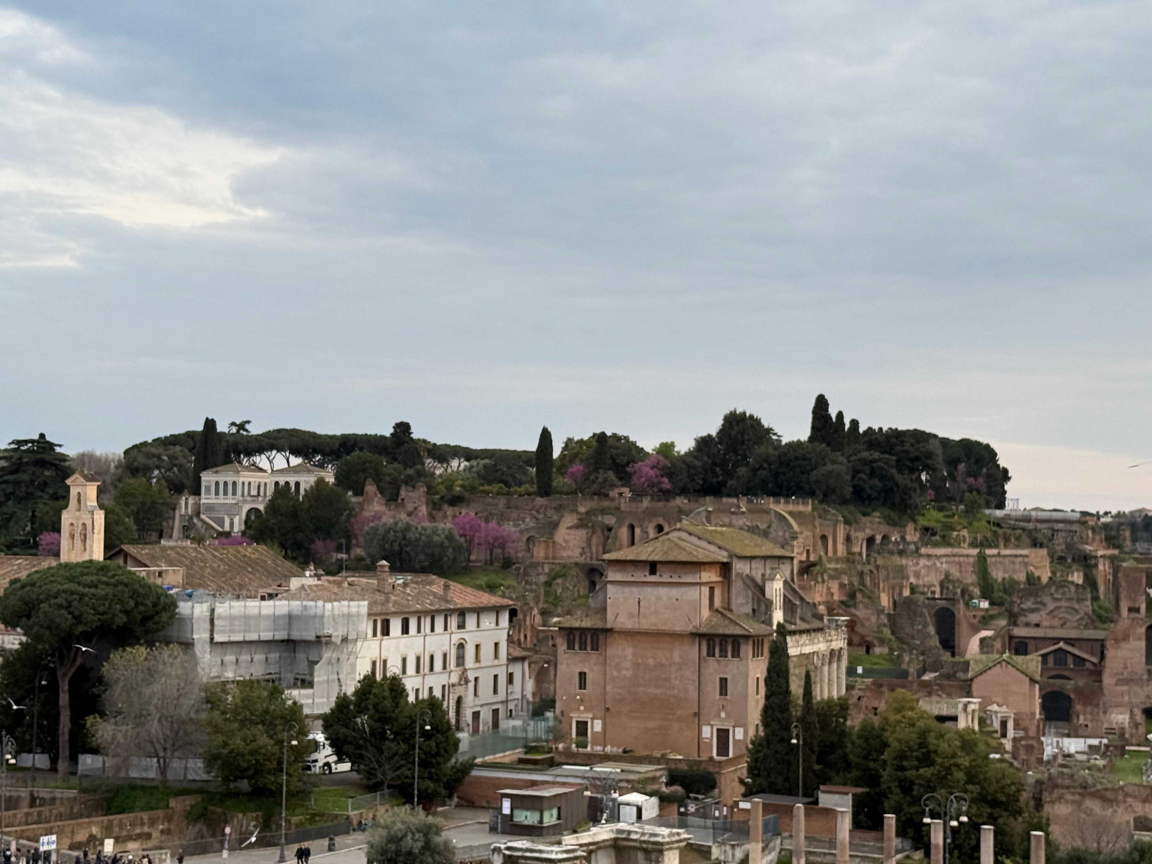 View of Rome Marathon 2026 from the rooftop 