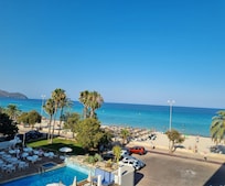 Beach view looking northeast from balcony.