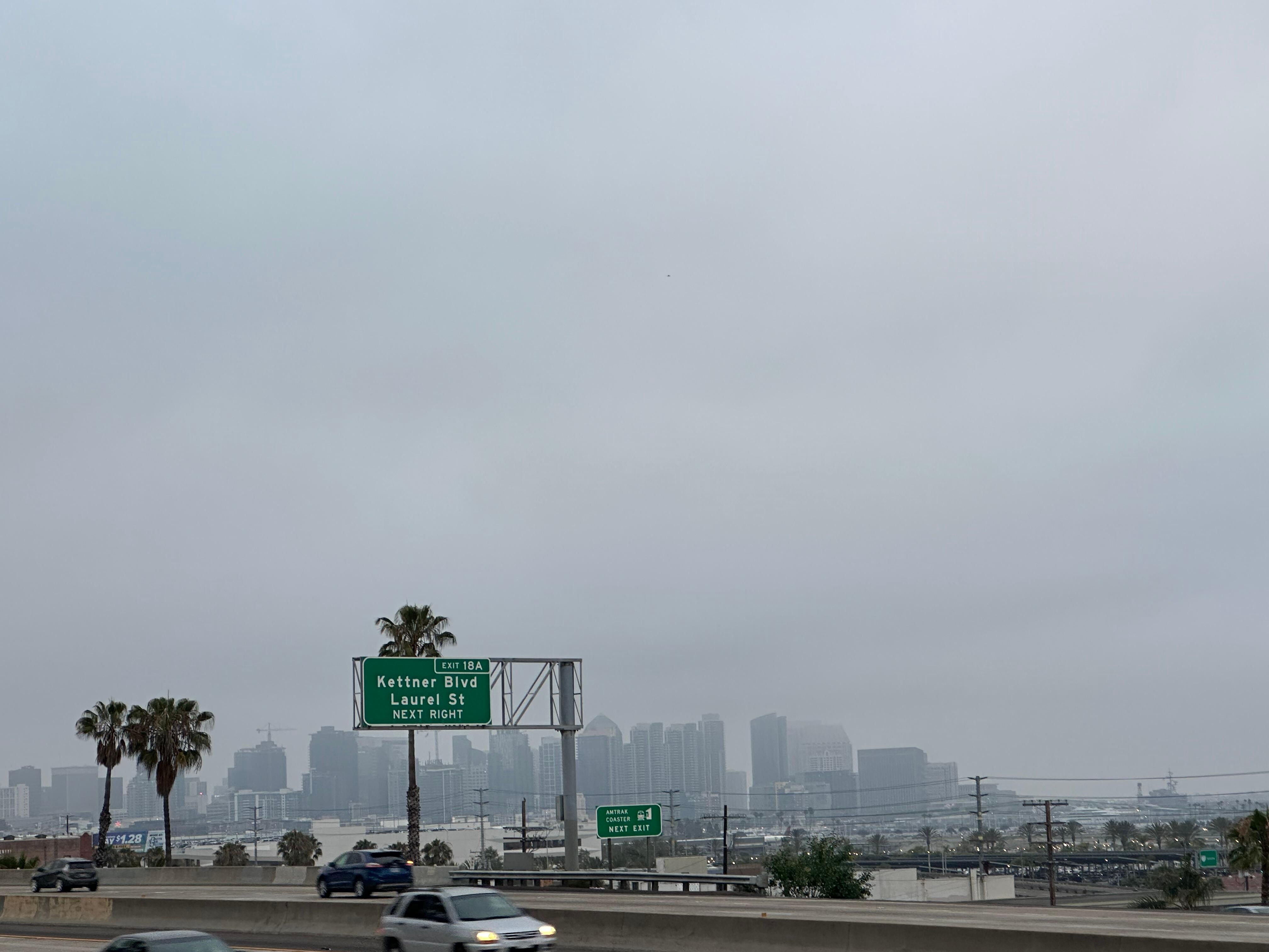 Downtown skyline from Paris area