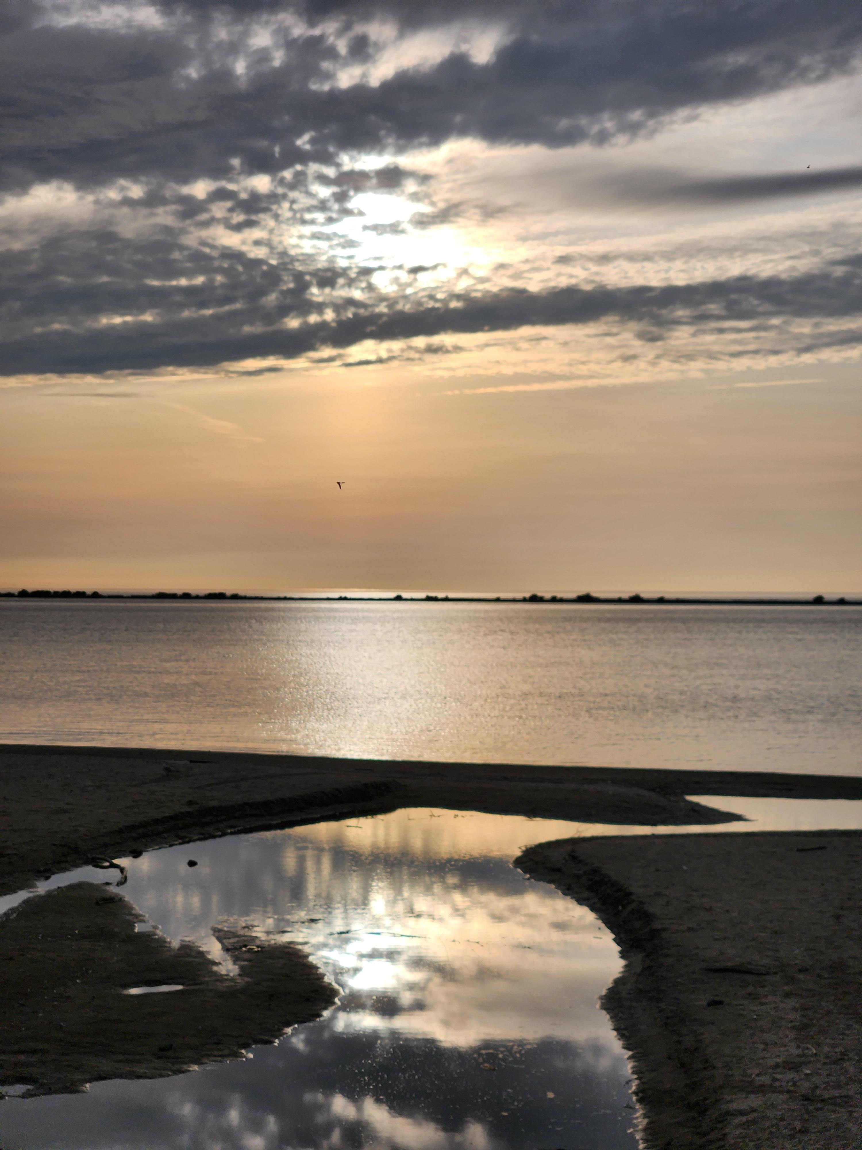 This is the view of Lake Erie a block away!