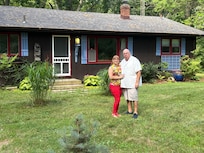 Picture of us in front of the rental.