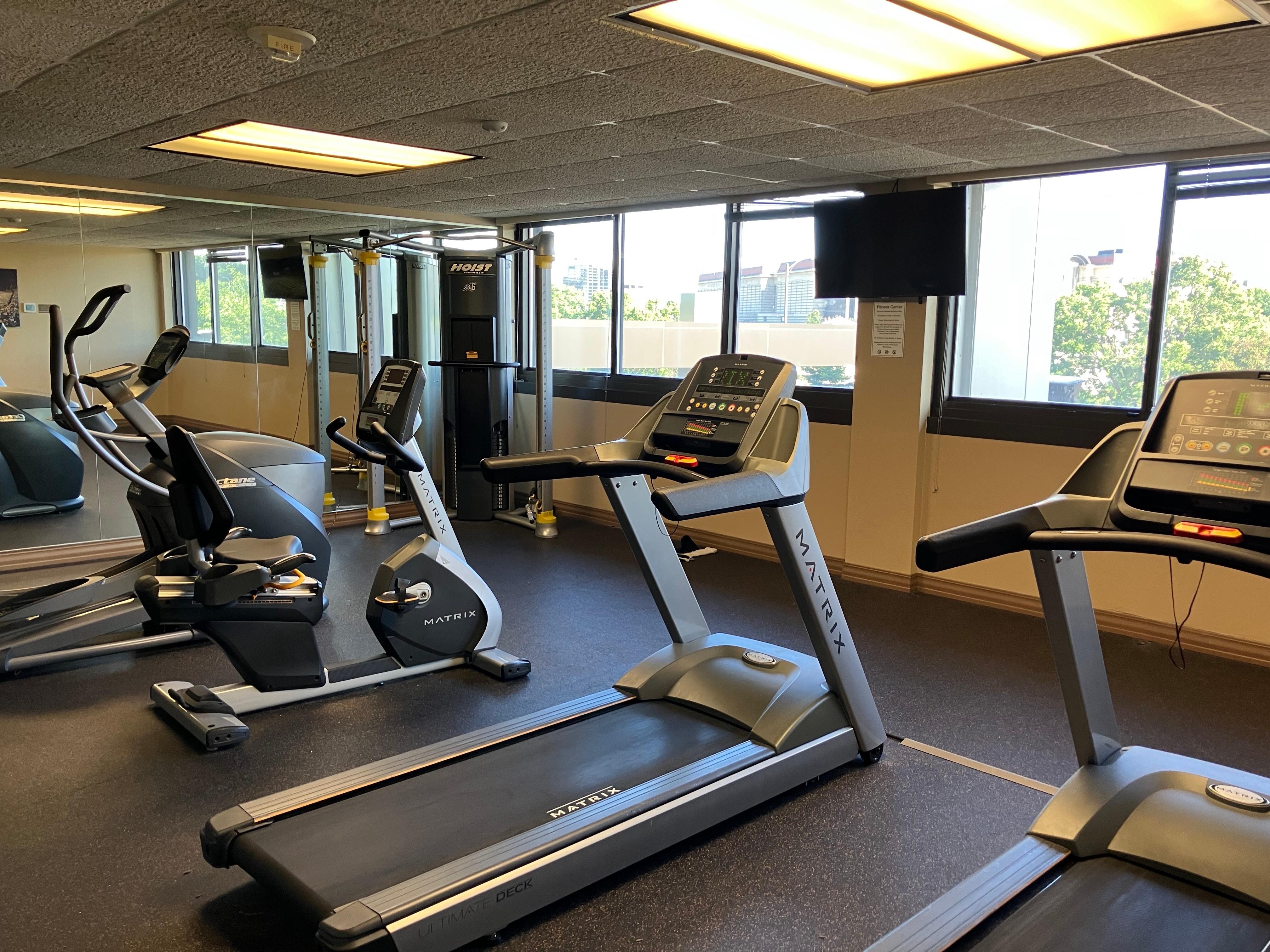 the weight-lifting equipment was broken