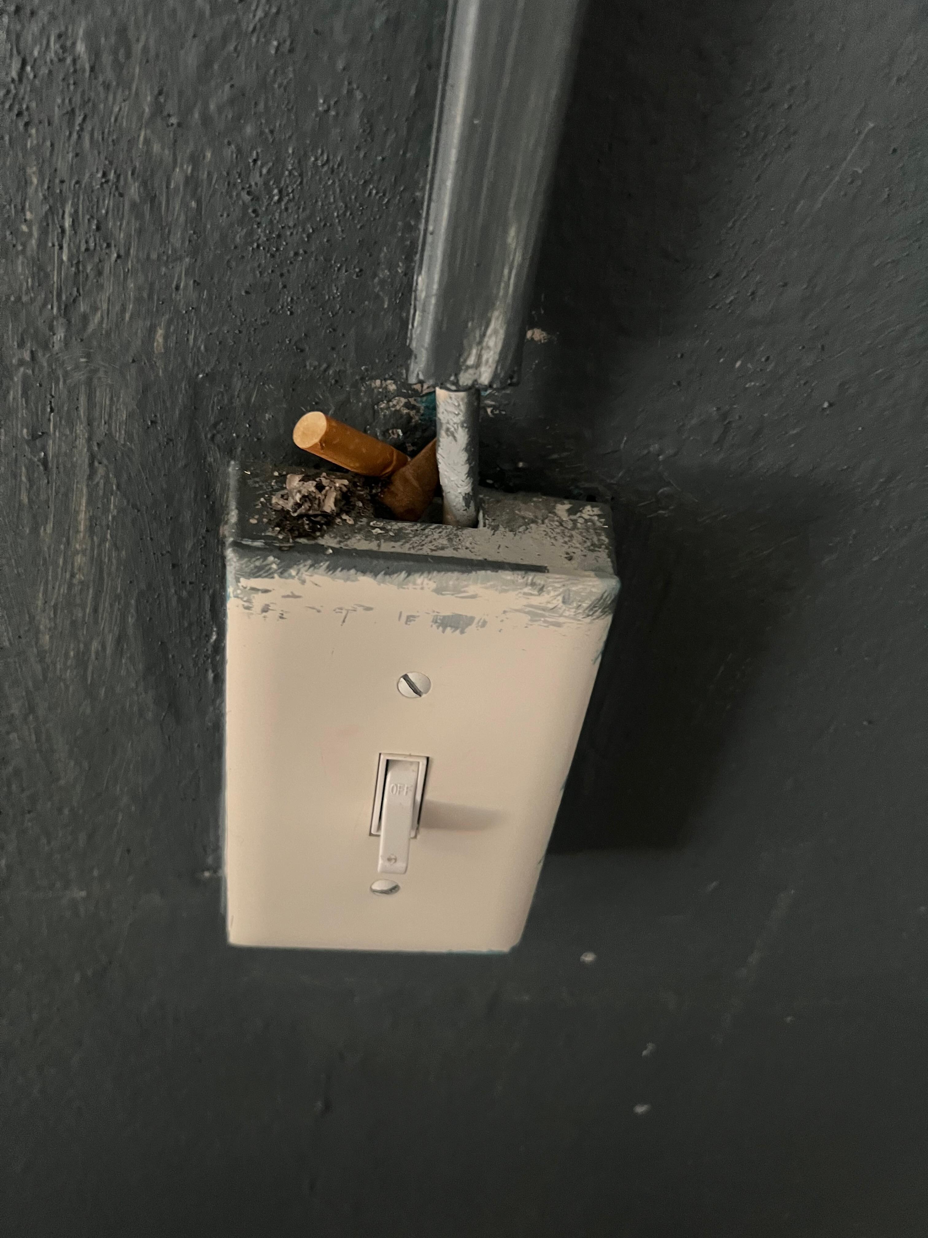 Homemade ashtray