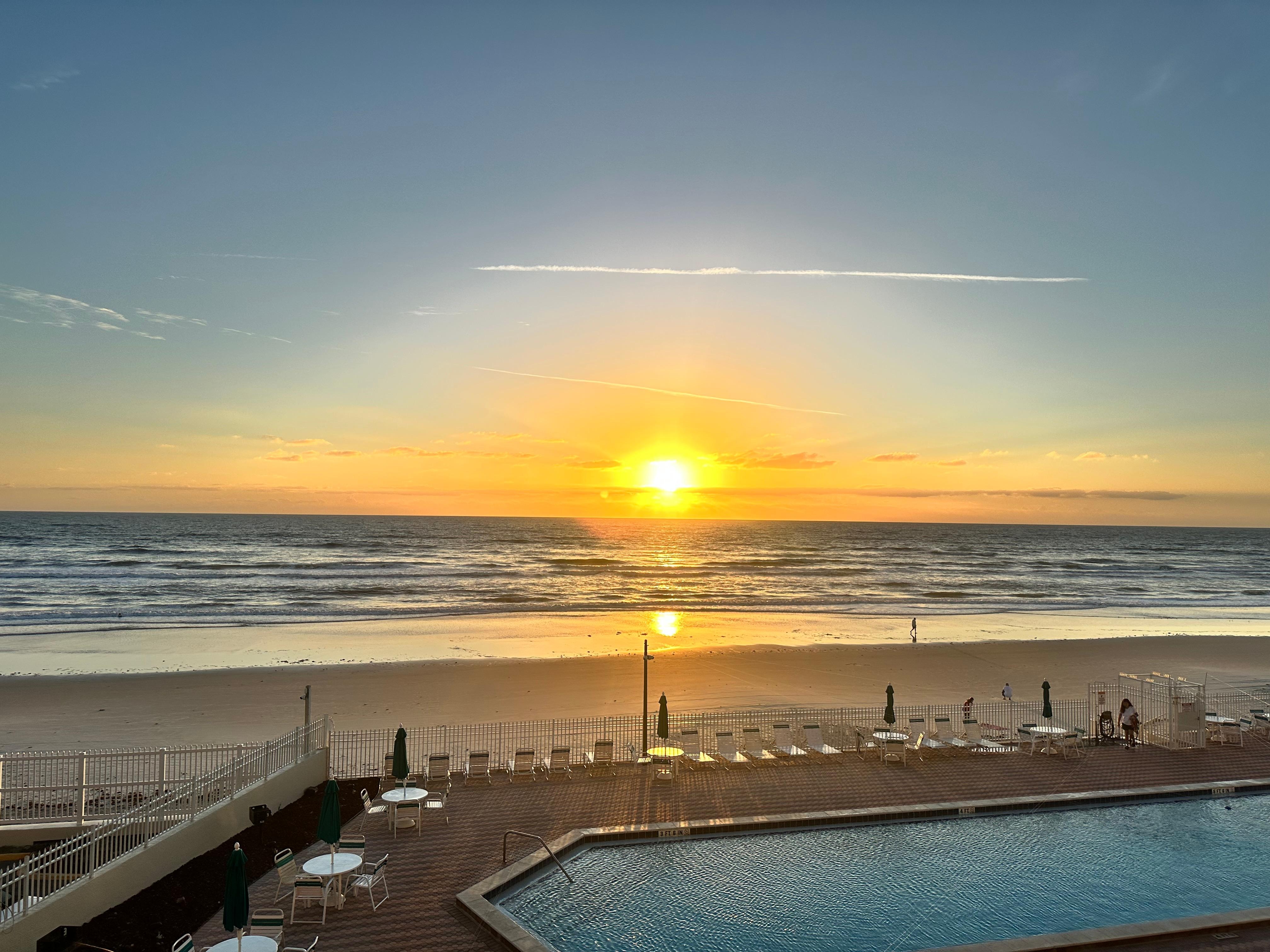 View from our balcony 