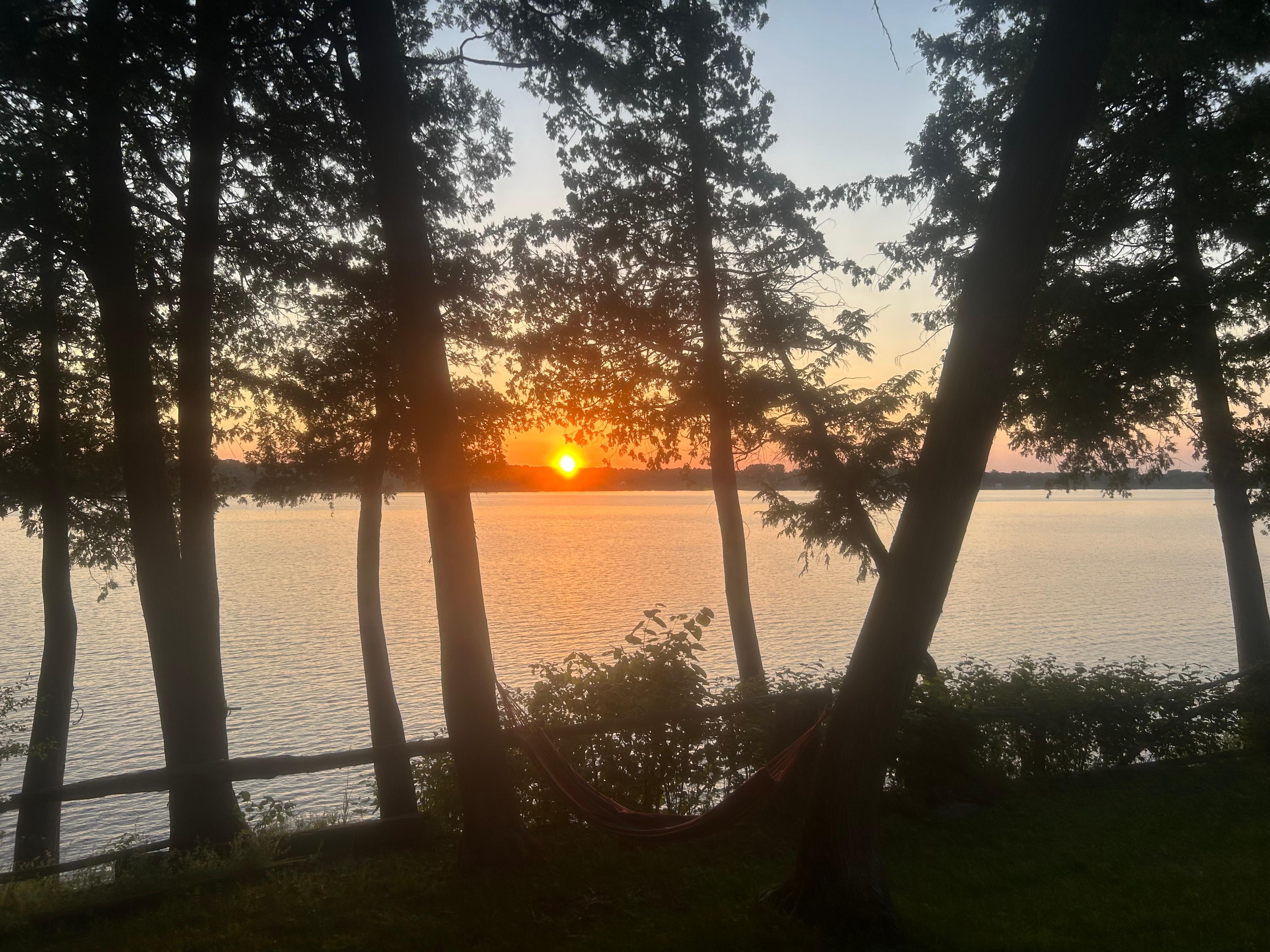 One of the first sunsets of our stay. 