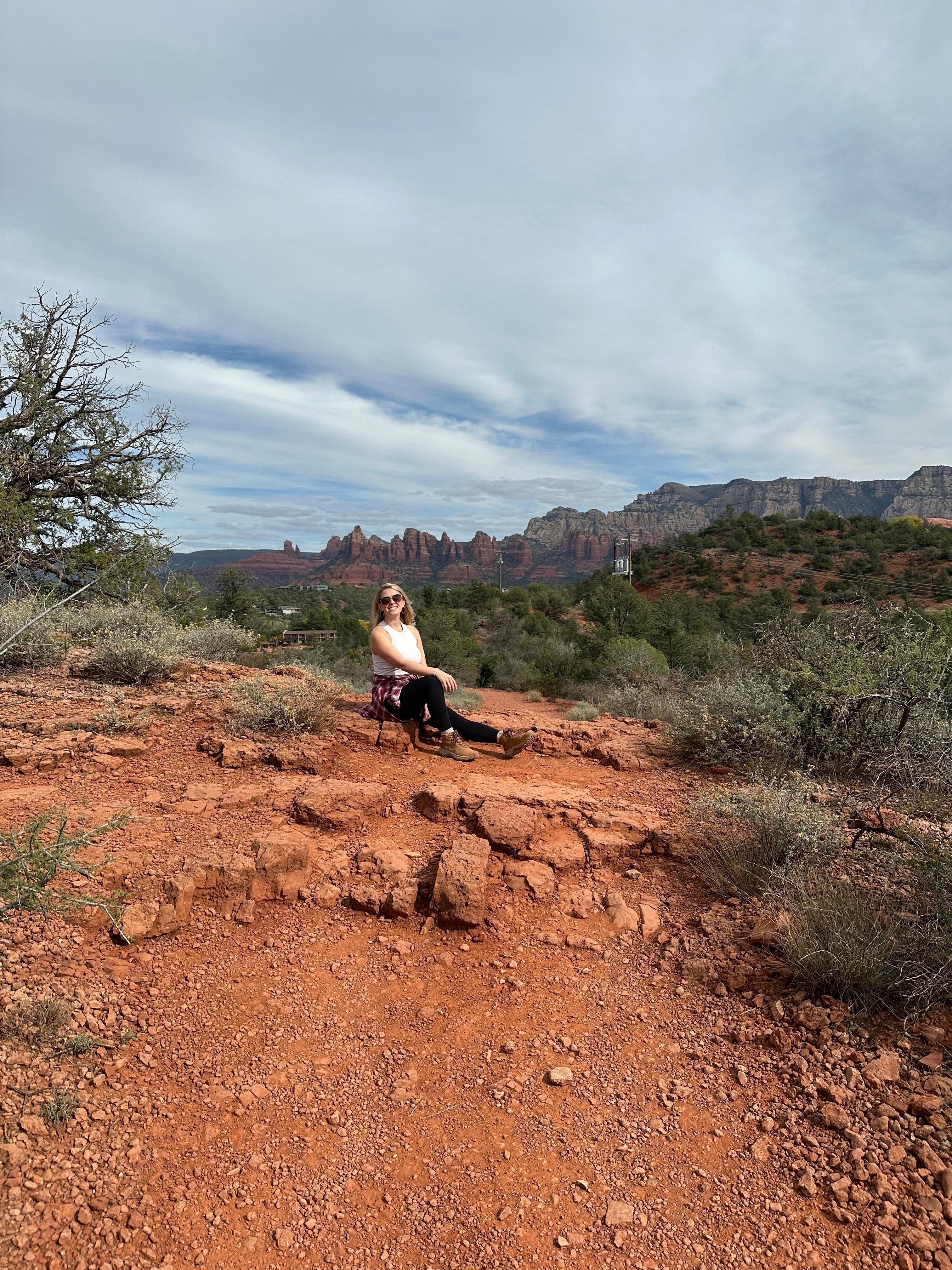 Ravens Cave trail right off the main road, probably 10-15 min from where we stayed. 