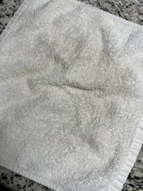 This was folded with the clean washclothes