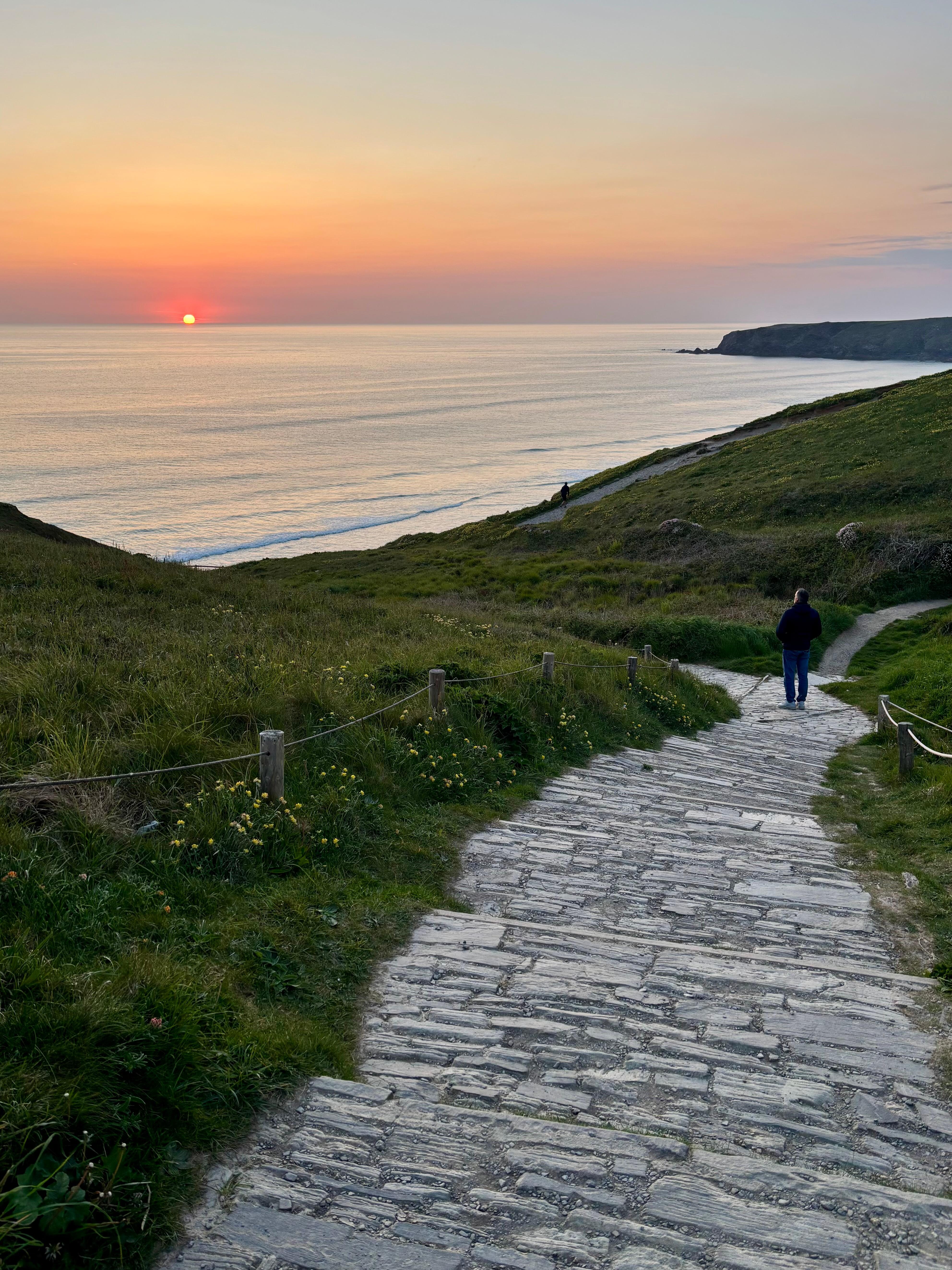 Sunset at Bedruthan Steps