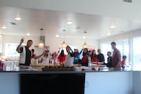 Group eating together