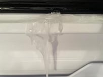FReezer was frozen shut and had ice build up inside