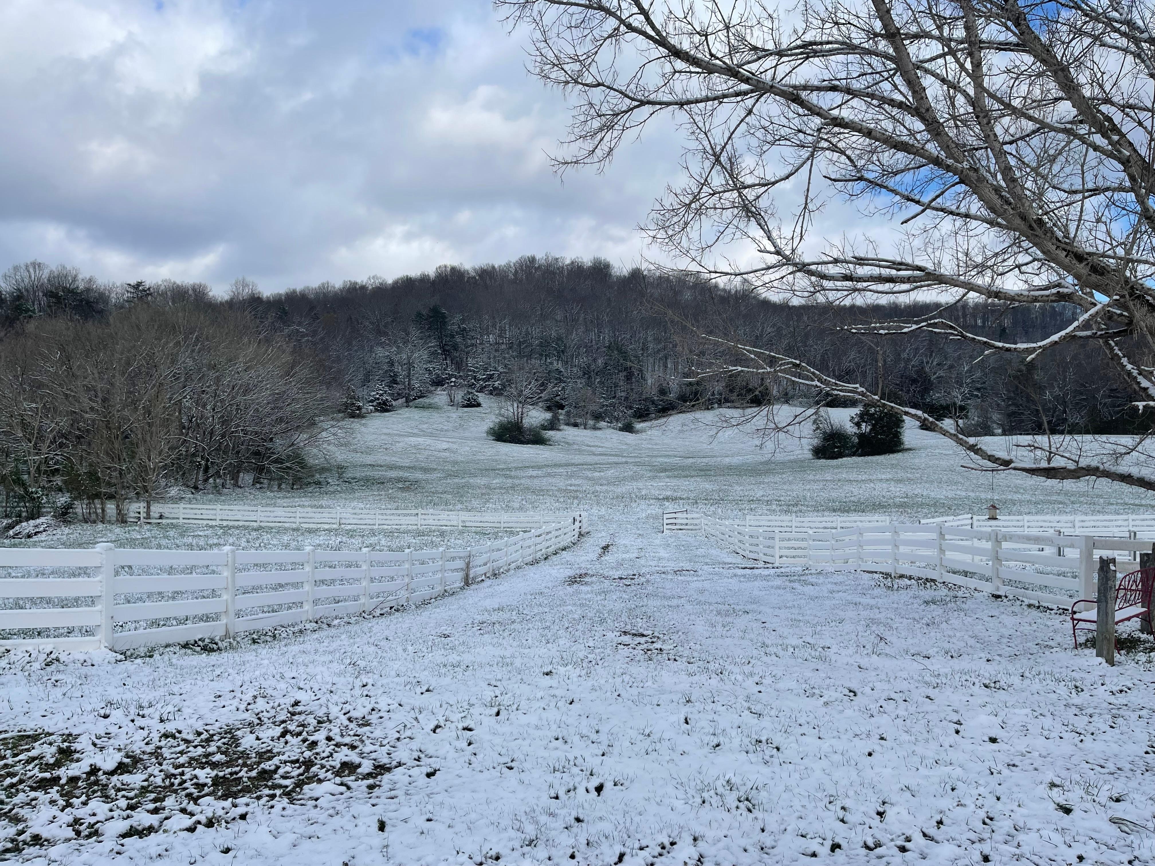 It snowed while we were here.