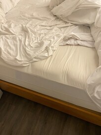woke up sleeping directly on the mattress