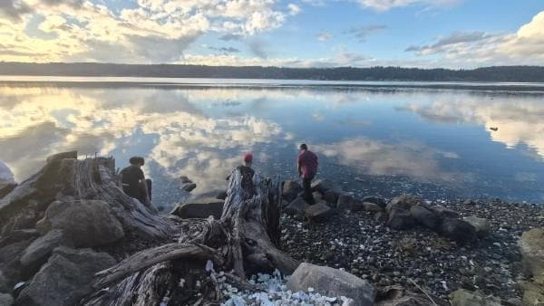 Down by the water marveling at all the oysters