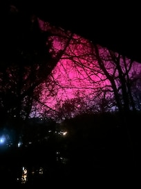 Got to see the northern lights from the porch.