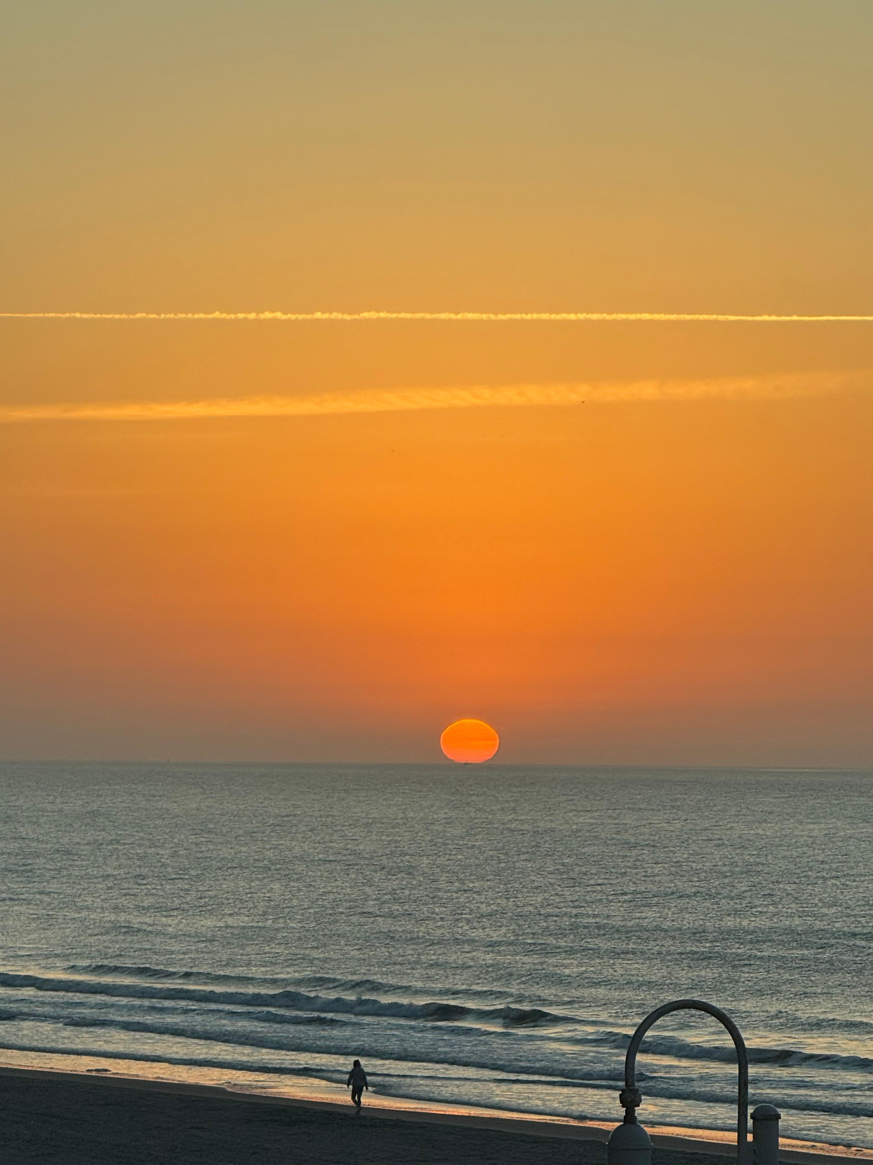 Sunrise out on the balcony 