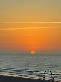 Sunrise out on the balcony