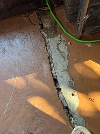 Large cracks in back room. Property has not been maintained.
