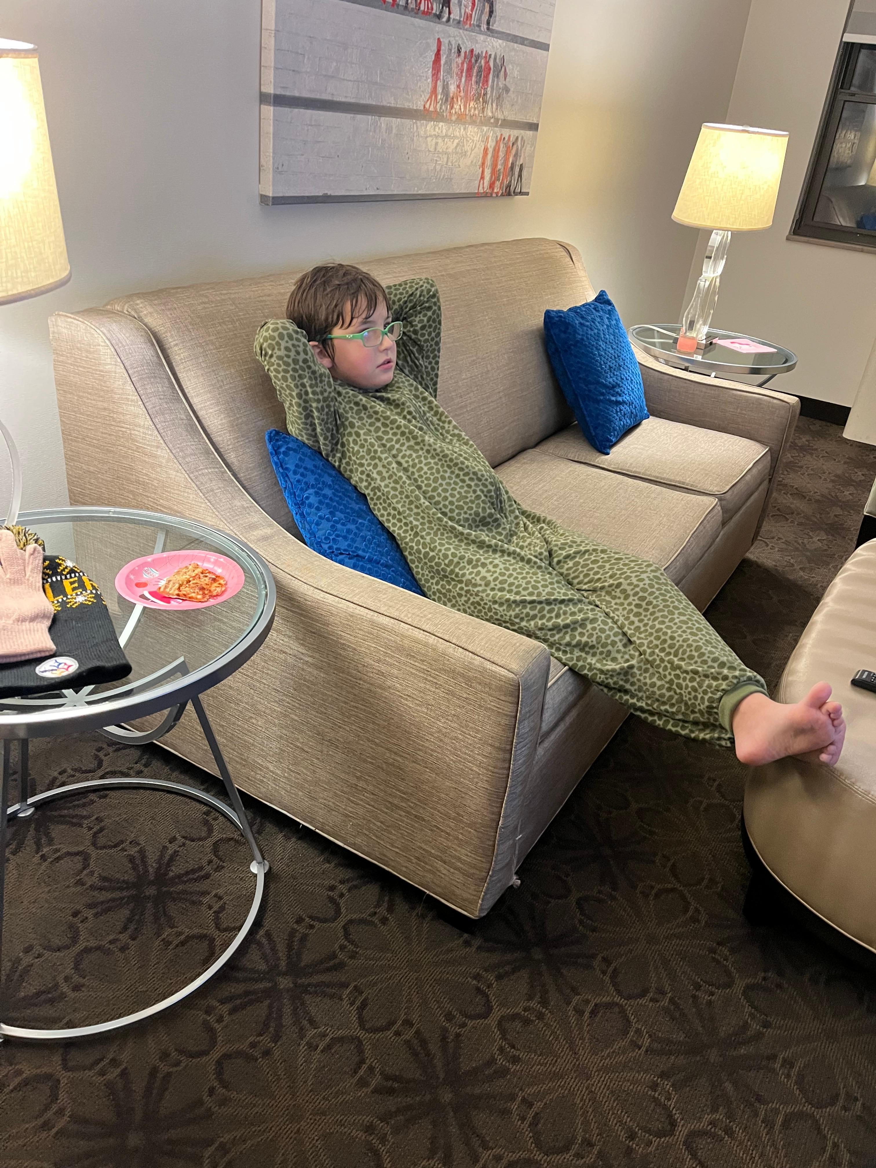 Nice living room space in the suites