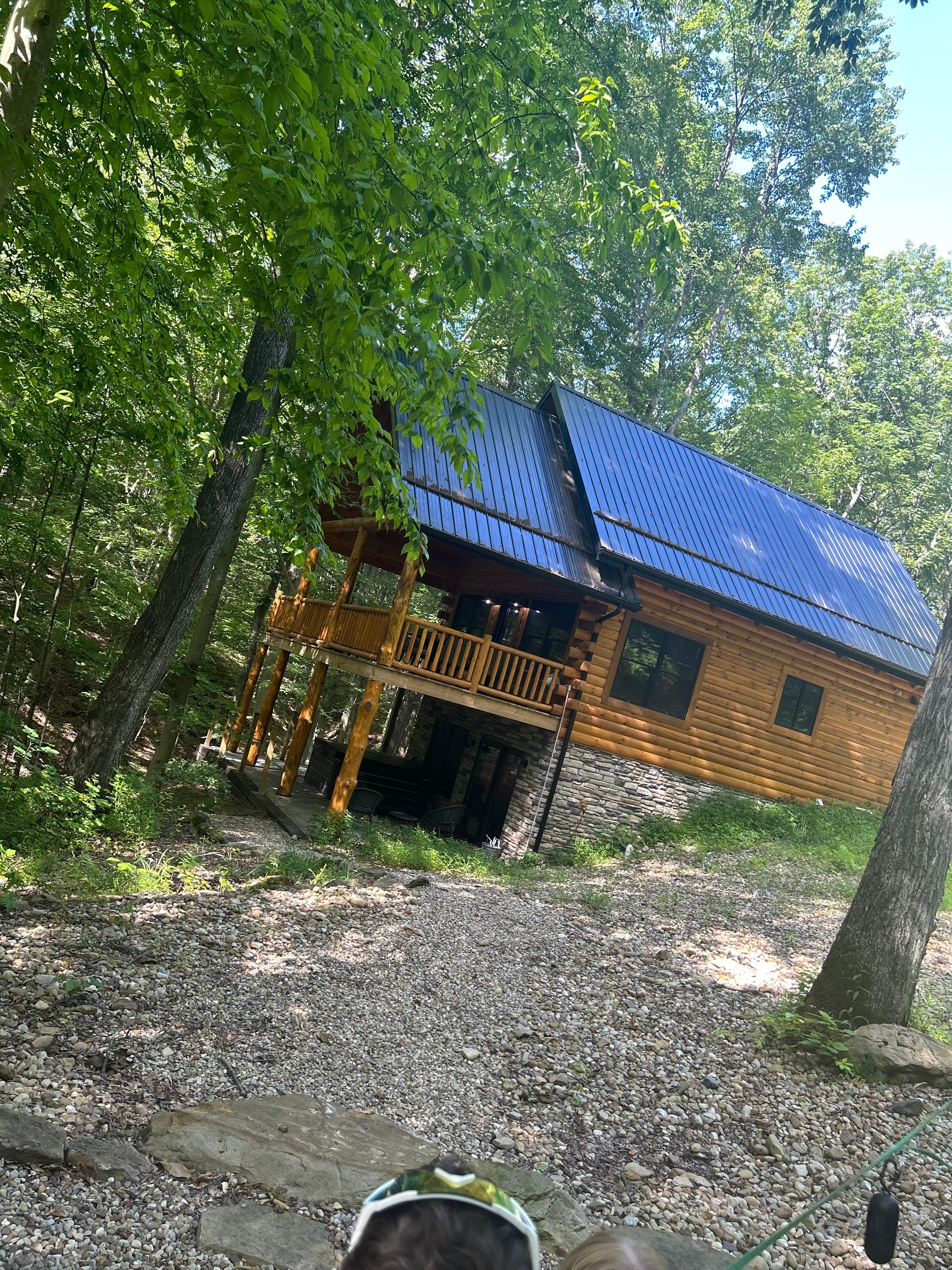 Tucked into the woods perfectly 