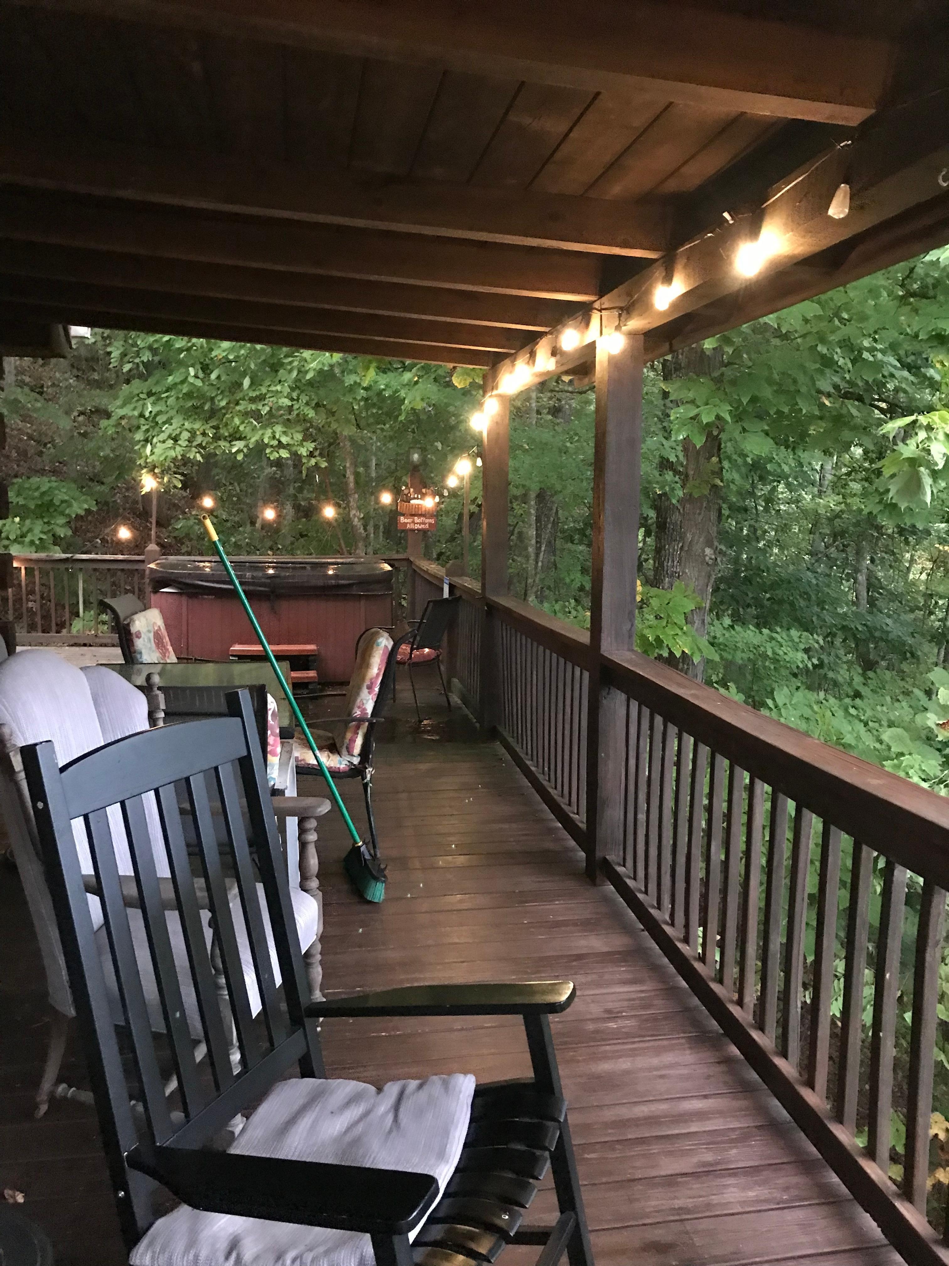 Wonderful evening on the porch.