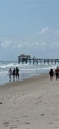 The beach and the Cocoa Beach Pier