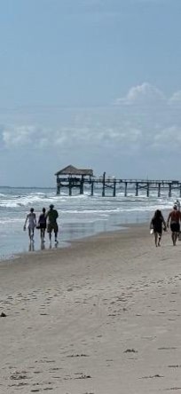 The beach and the Cocoa Beach Pier