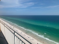Beach view from the balcony.