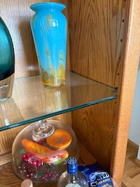 Obviously cleaning company just dusted the front of the shelves