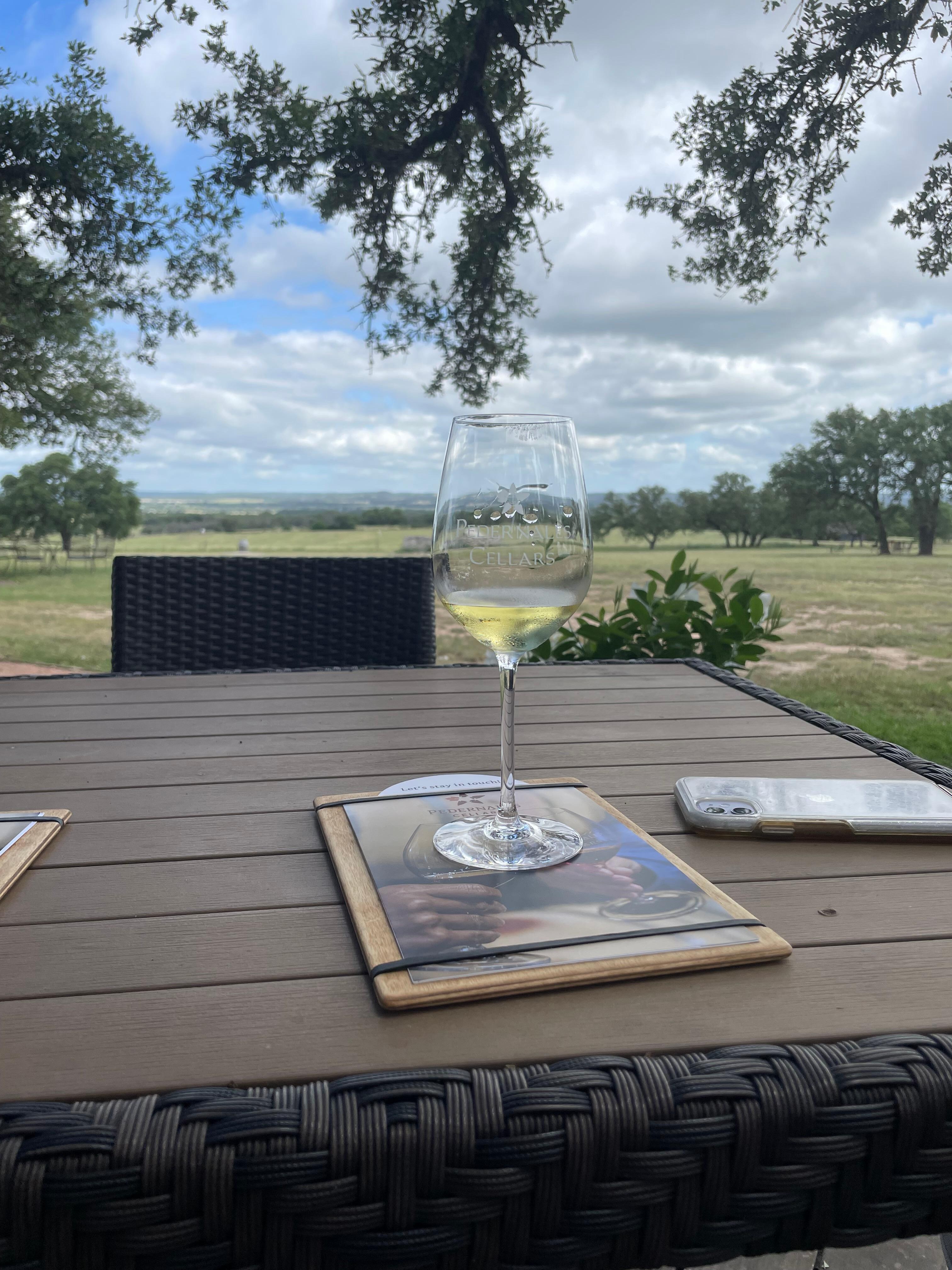 Wine tasting at Perdenales