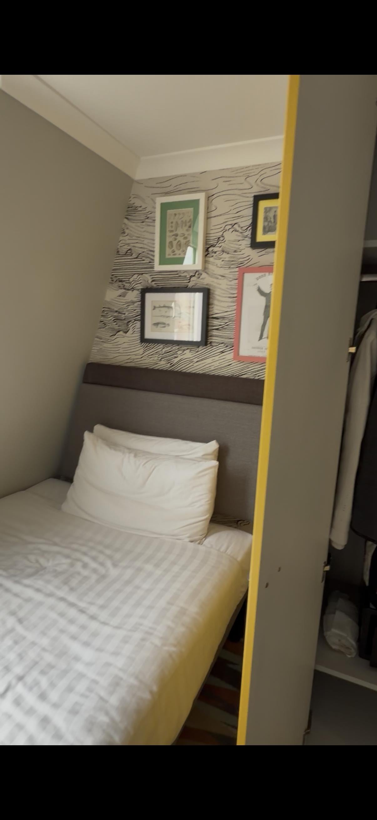 The whole room is a single bed 