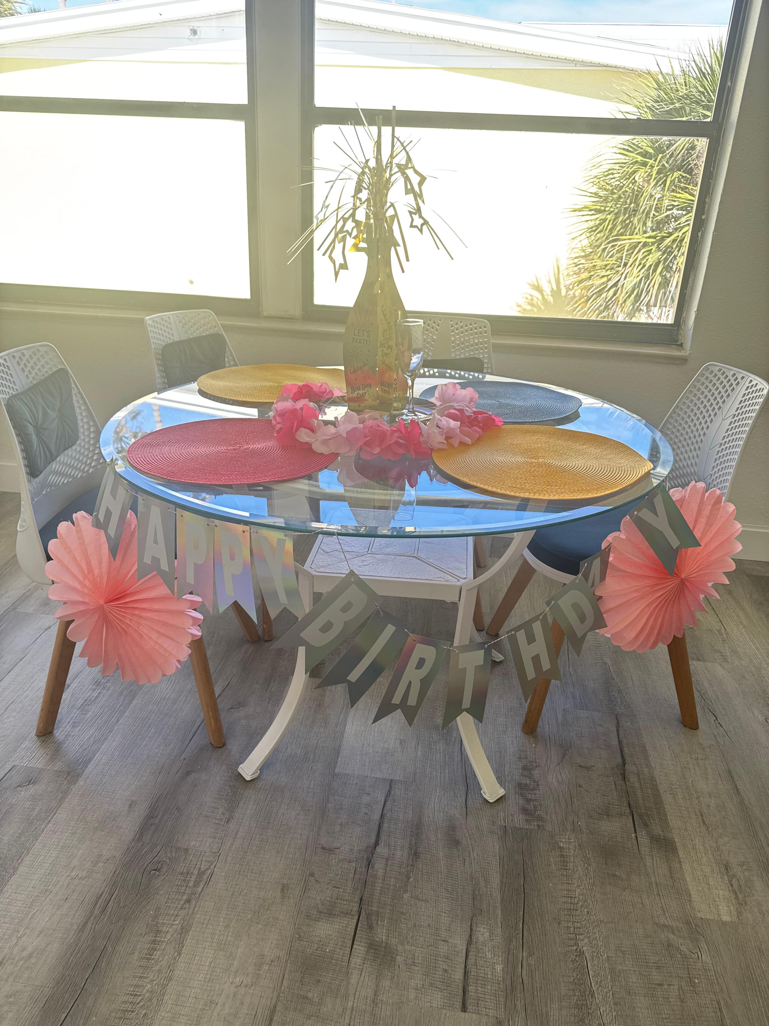 Perfect set up to celebrate! 