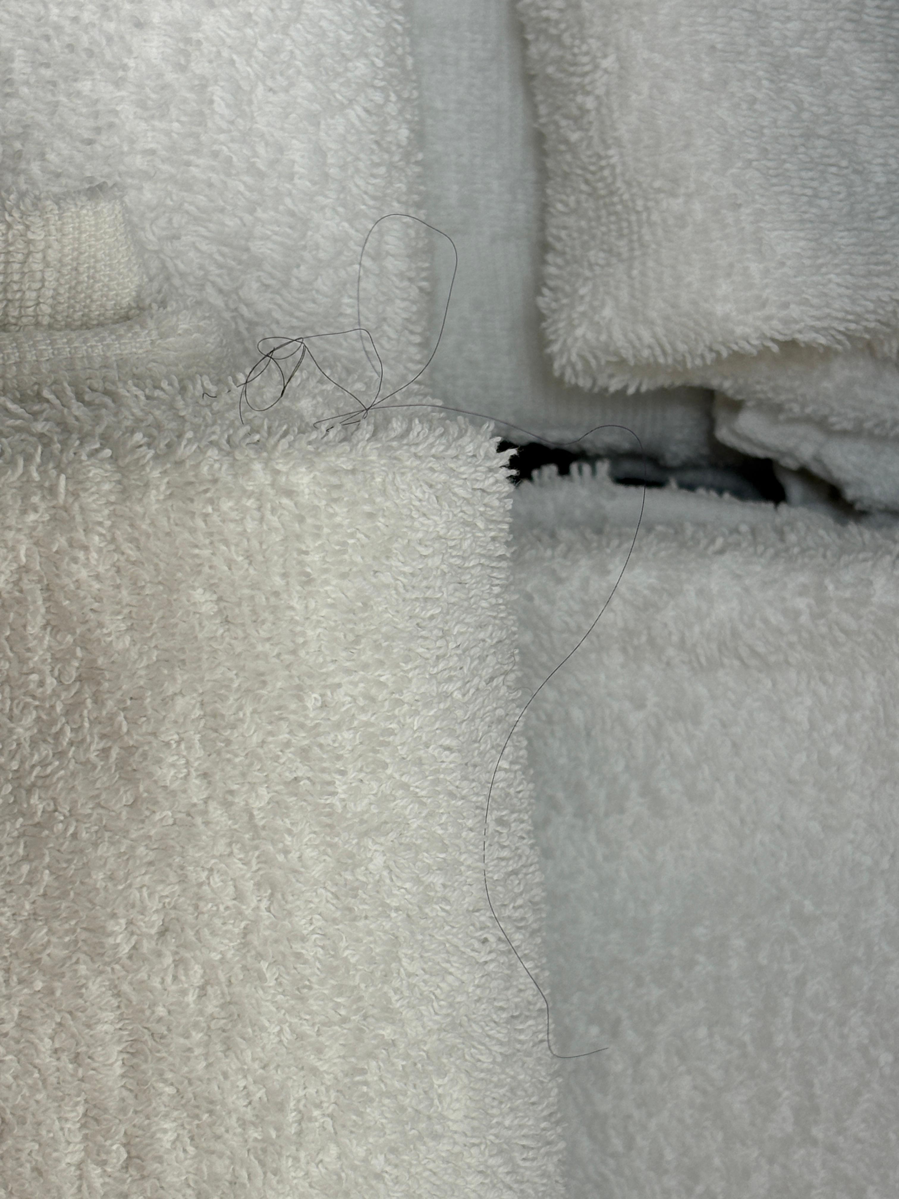 We got an opened-packaged soap, dry noodles on chair and some hair as souvenirs during the stay.