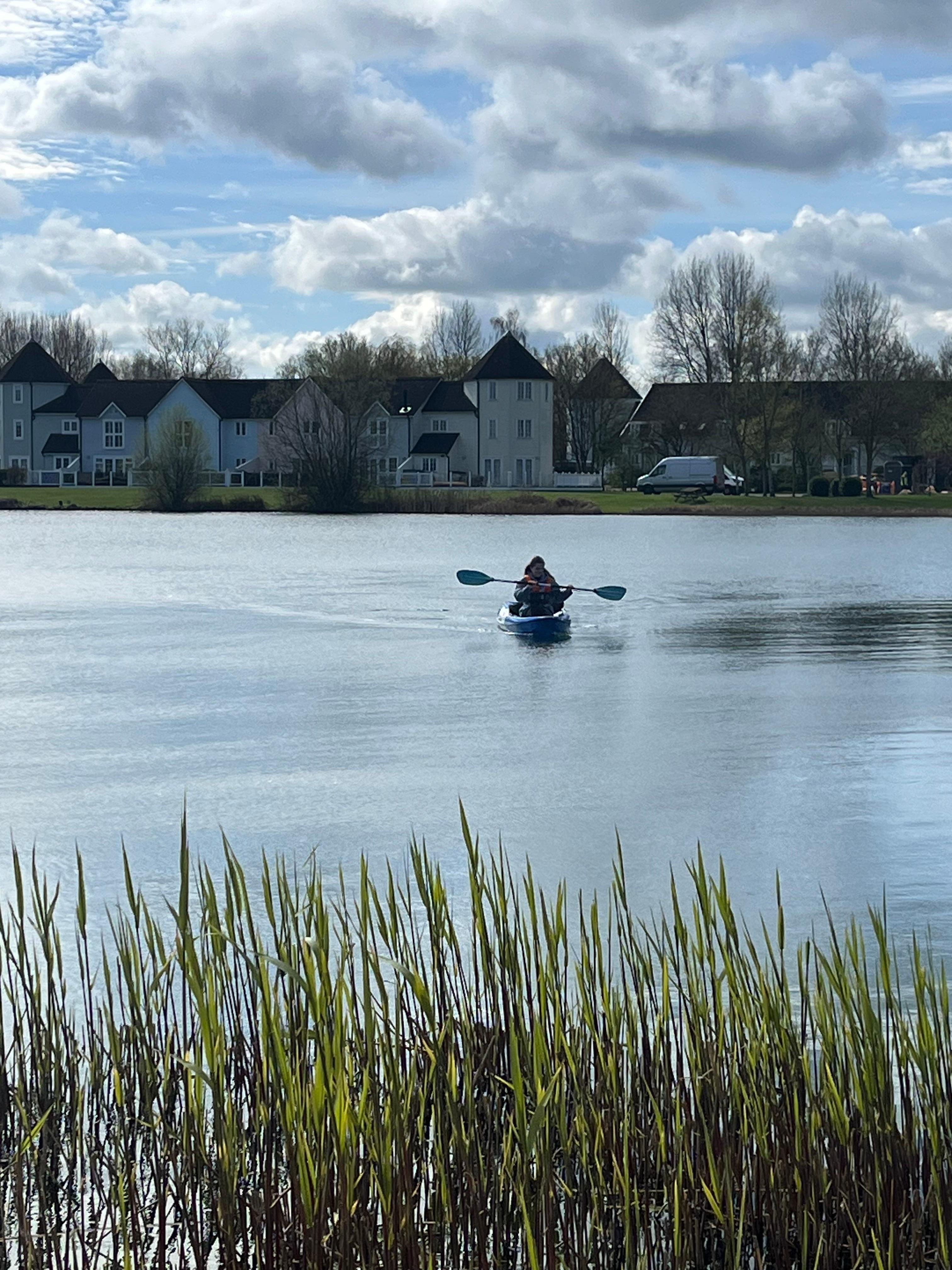 Kayaking on windrush lake
