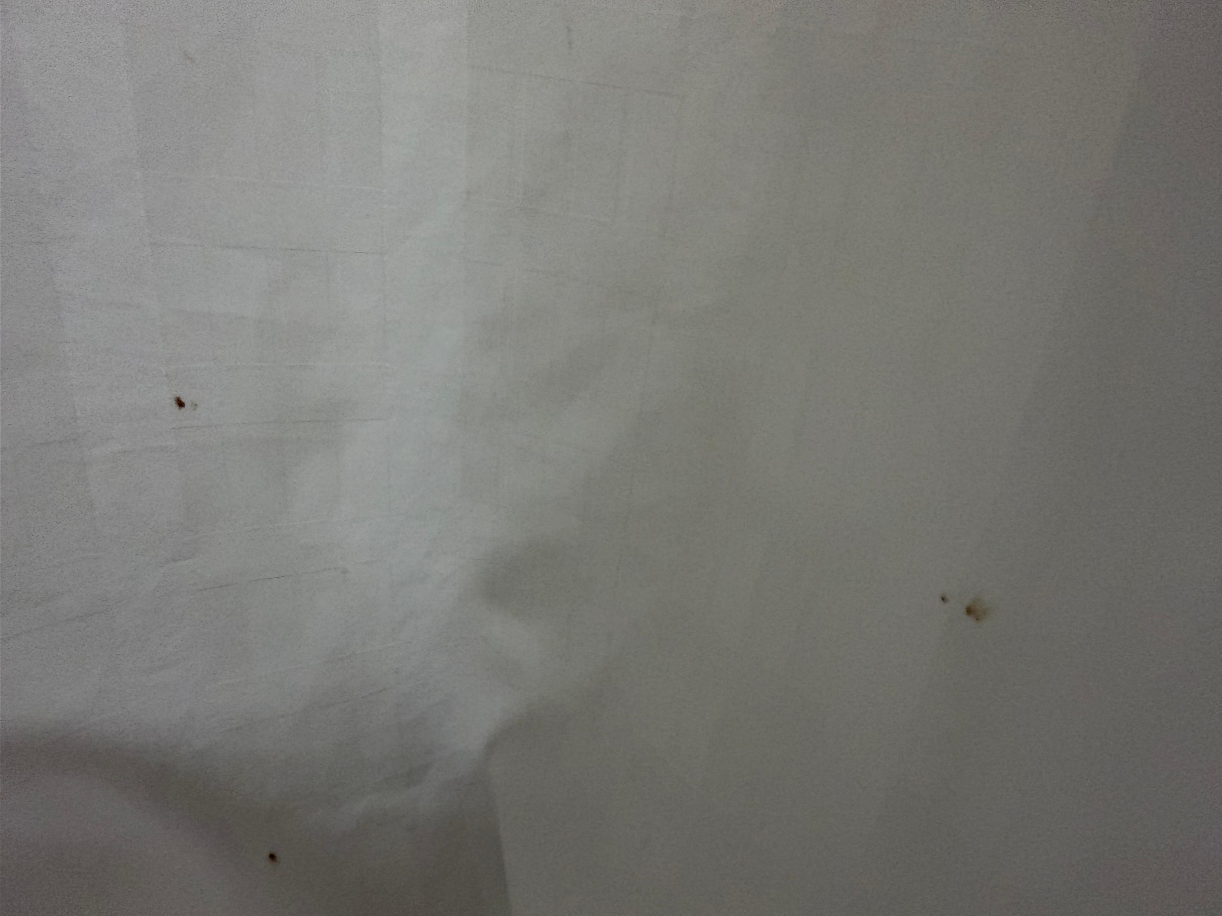 Flecken an Duschvorhang 