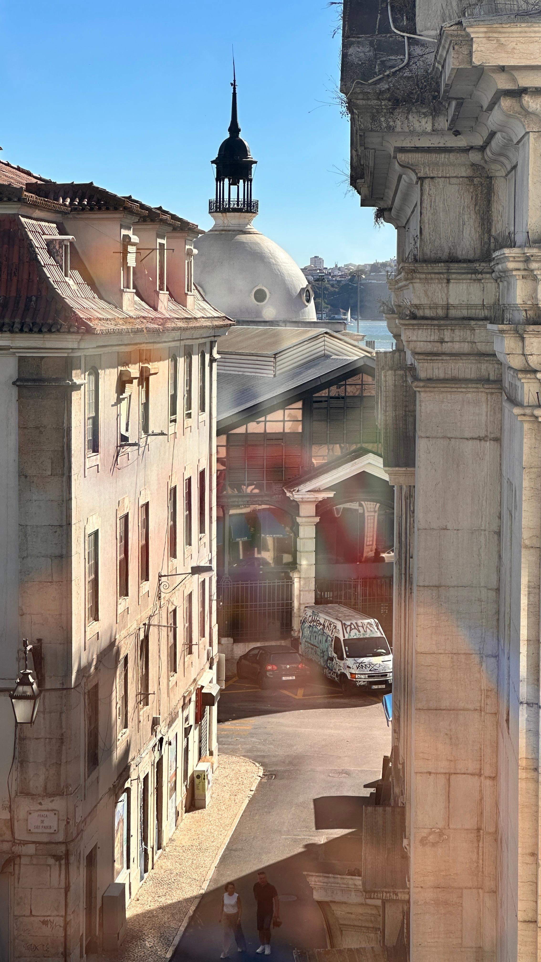 View from my room. It’s a little blurry bc the window.. lol