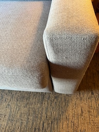 Filthy couch and very hard.
