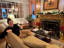 Enjoyed a relaxing bottle of wine in front of the fire. Thank you, Scott.