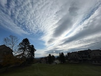 Wonderful morning fall view from the ridge line.