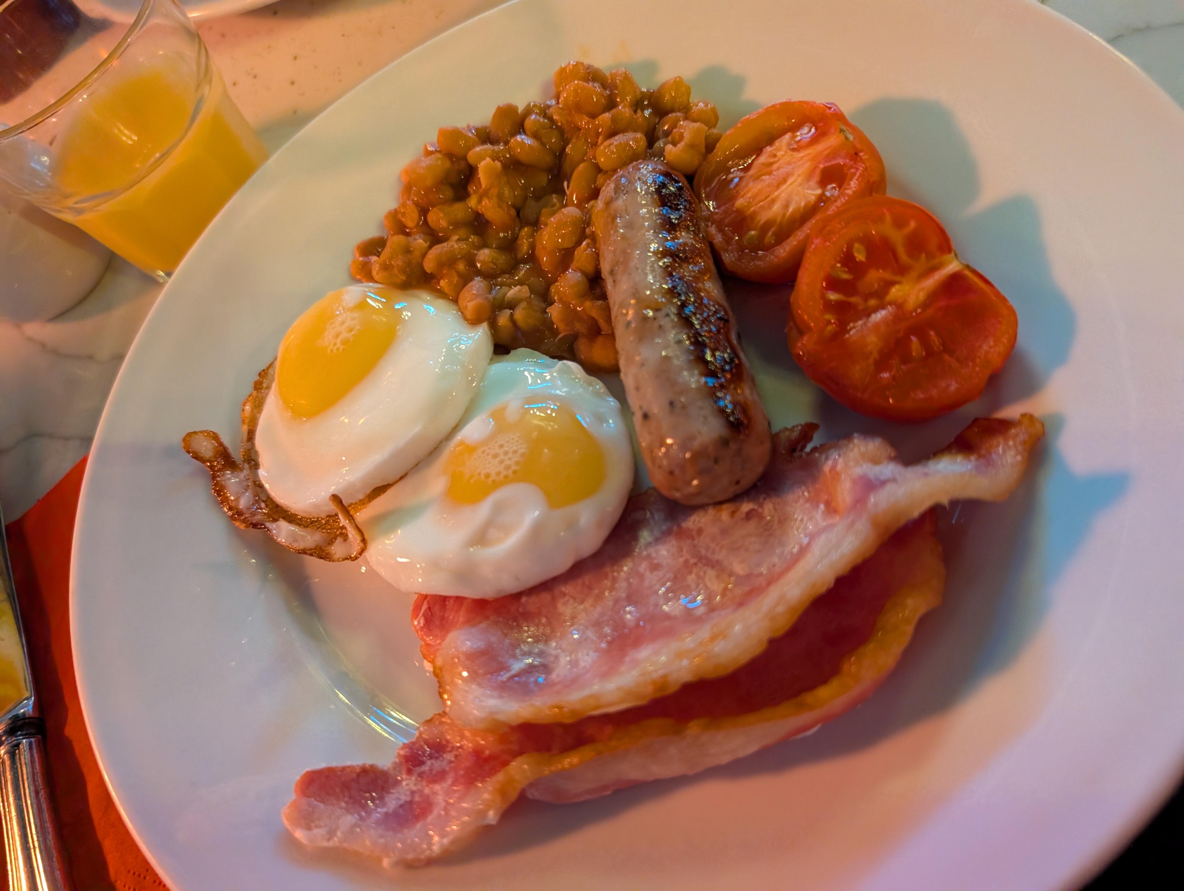 Breakfast to order (included)